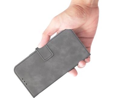 Mobiparts Classic Wallet Case Apple iPhone 16 Pro Max Granite Grey (MagSafe Compatible)