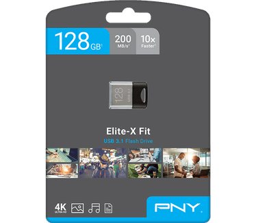PNY Elite-X Fit USB 3.1 128GB Zilver