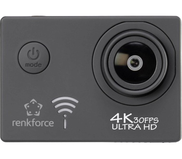 Renkforce RF AC4K 300 Actioncam 4K, WiFi, Waterdicht, Stofdicht Zwart