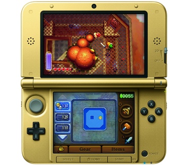Nintendo 3DS XL + Zelda A Link Between Worlds Blauw, Zwart