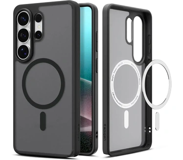 Spigen Ultra Hybrid MagFit Back Cover Samsung Galaxy S26 Ultra Zwart Transparant