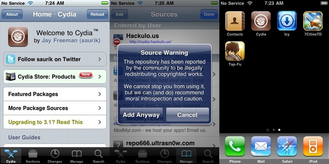 Downloaden van Tap Fu uit Cydia