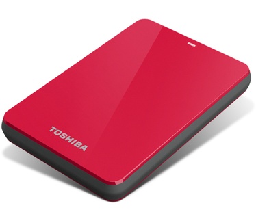 Toshiba STOR.E Canvio 3.0 Portable Hard Drive 500GB Rood
