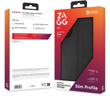 Zagg Folio (iPhone 16e/15/14/13) Zwart