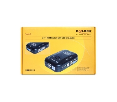 Delock 11348. Aansluiting toetsenbord: USB, PS/2, Aansluiting muis: USB, Aansluiting video: VGA. Maximum resolutie: 1920 x 1440 Pixels. Breedte: 120 mm, Diepte: 90 mm, Hoogte: 30 mm. Meegeleverde kabels: KVM