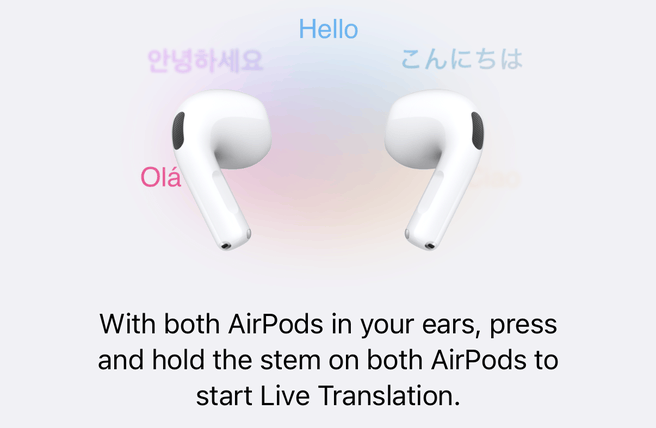 Apple AirPods 5 - Live vertaling