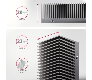 Axagon CLR-M2XT M.2 SSD Passivkühler Aluminium - 2280