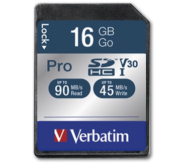 Verbatim 16GB Pro UHS-I U3 SDHC
