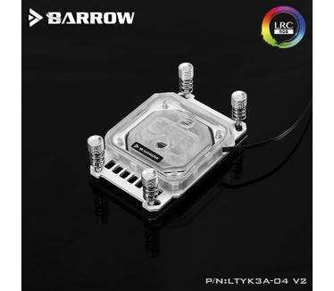 Barrow AMD AM4 platform jetting micro waterway CPU water block Acrylic Aurora