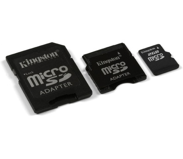 Kingston 2GB microSD + 2 Adapters