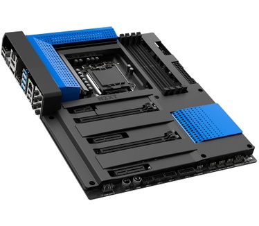NZXT N7 Z370 Heatsink Cover - Glossy Blue