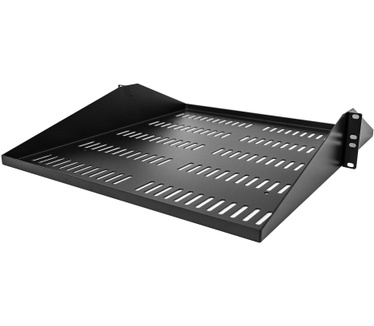 Startech.com 2U Rack Shelf - Universele Geventileerde 19 inch Server Rack Plank/Lade voor AV/Data/Netwerk Apparatuur – Cantilever/Uitkragende Ligger – Duurzaam Ontwerp – Max. 91kg - Diepte 50 cm (20”)