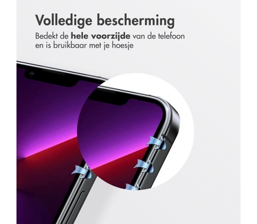 Accezz glas screenprotector met anti-dust applicator