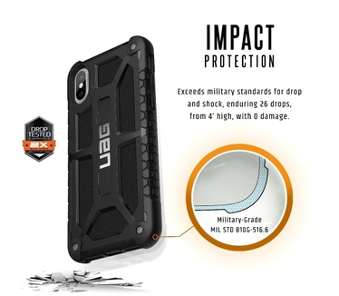 Urban Armor Gear Monarch (Iphone X) Zwart