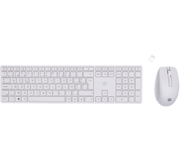 HP 650 draadloze toetsenbord- en muiscombinatie, Azerty BE, Wit
