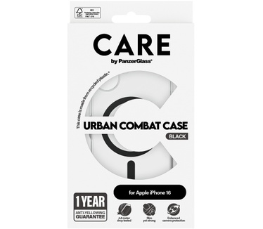 PanzerGlass CARE by PG BLK MagSafe iPhone16 6.1 (Apple - iPhone 2024 6.1'') Transparant