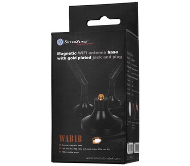 Silverstone SST-WAB1B W-LAN Antennenbasis, zwart