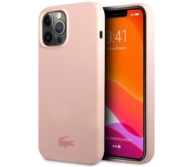 Lacoste Silicone Back Case - Apple iPhone 13 Pro (6.1") - Roze Roze
