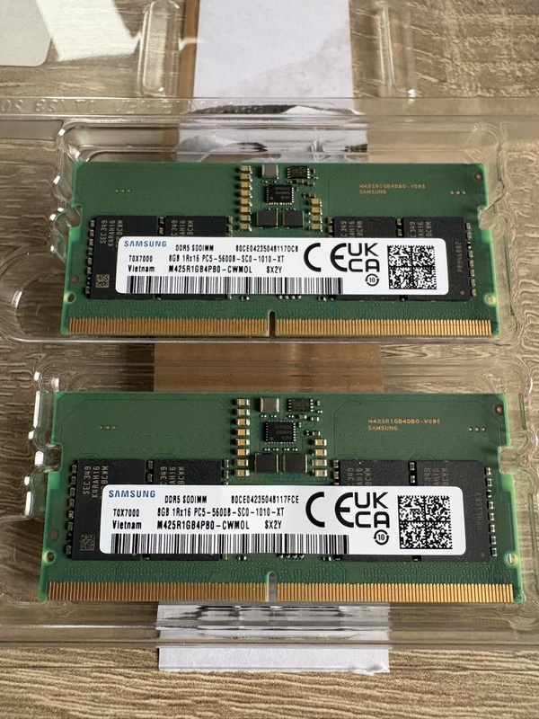 Samsung 16GB (2x 8GB) DDR5-5600 SODIMM – PC5-5600B aangeboden