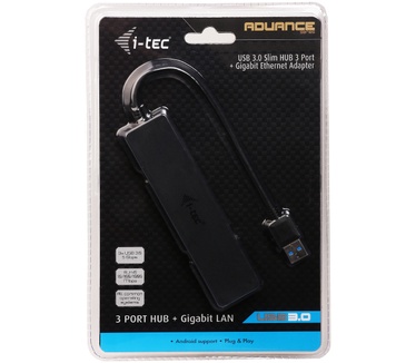 iTEC USB 3.0 Slim HUB 3 Port + Gigabit Ethernet Adapter