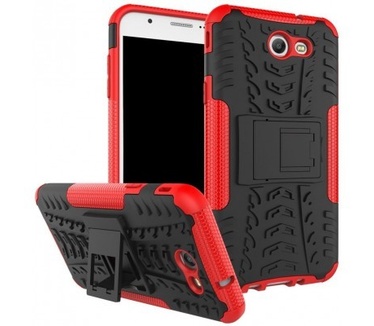 qMust Samsung Galaxy J7 (2017) Rugged Hybrid Hoesje Rood