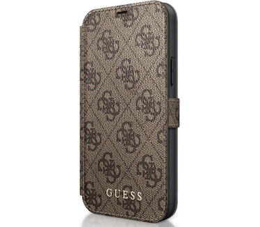 Guess 4G Book Case voor Apple iPhone 12/12 Pro (6.1")  Bruin