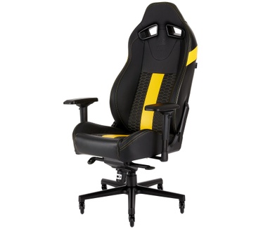 Corsair T2 Road Warrior Gaming Chair (Zwart/Geel)