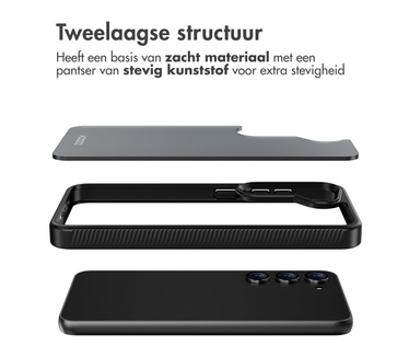 Accezz Rugged Frosted Backcover Samsung Galaxy S23 - Zwart