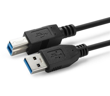 Microconnect USB A/USB B, 5 m Zwart