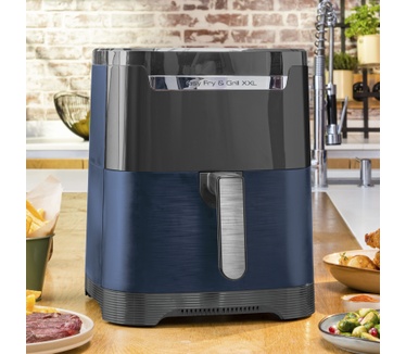 Tefal EY8014 Easy Fry & Grill XXL EY8014 6,5L 2-in-1 heteluchtfriteuse met uitneembare verdeler blauw