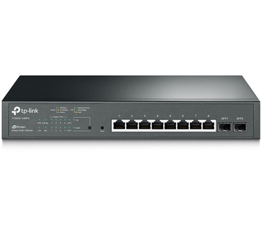 TP-Link JetStream 8-Port Gigabit Smart PoE+ Switch with 2 SFP Slots T1500G-10MPS