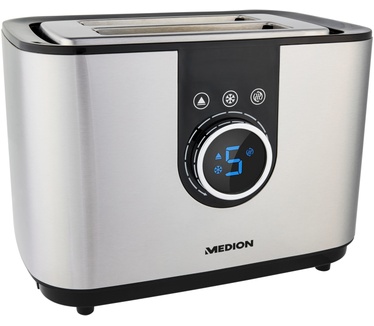 Medion Medion MD 10216 - Broodrooster - LED display - 7 niveaus - Zilver