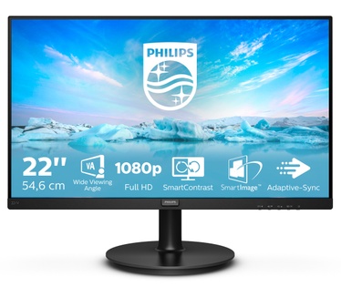 Philips V-line 221V8A/00 Zwart