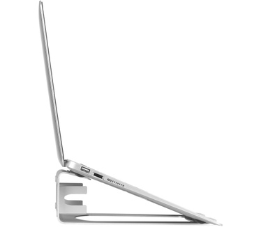 Startech.com Laptopstandaard 2-in-1 Laptopverhoger / Verticale Laptopsteun Ideaal voor Ultrabooks & MacBook Pro/Air Ergonomische Laptophouder met Ideale Kijkhoek Zilver, Aluminum