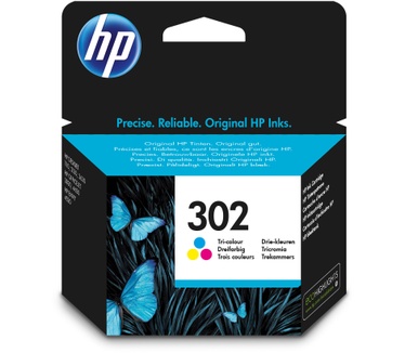 HP 302 originele drie-kleuren inktcartridge
