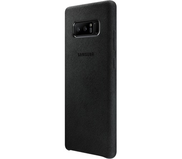 Samsung Galaxy Note 8 Alcantara leather cover (Galaxy Note 8) Zwart