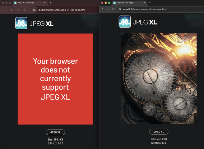 JPEG XL Chrome