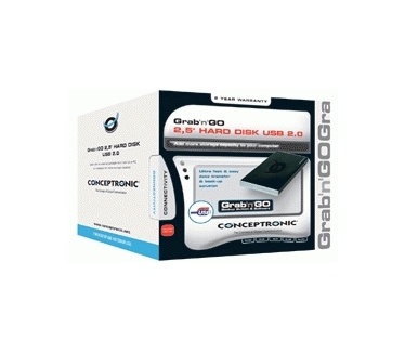 Conceptronic Grab'n'Go 2,5 inch USB hard disk box for IDE hard disk 160GB Zwart
