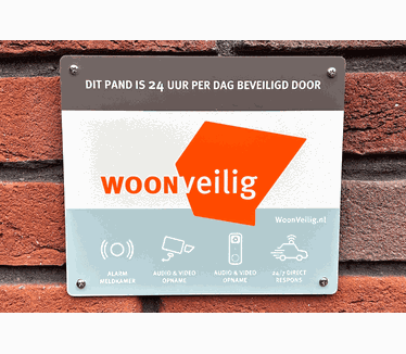 WoonVeilig Alarmsysteem + Buitensirene + Preventieschild