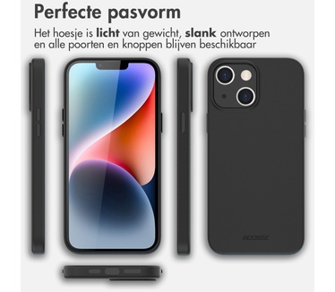 Accezz Leather Backcover met MagSafe iPhone 14 Plus - Zwart
