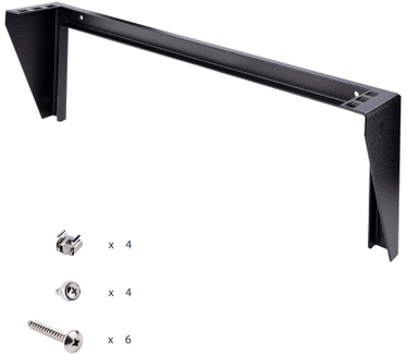 Startech.com 1U 19" Wandmonteerbaar Vertical Rack, Switch/Patch Panel Rack Beugel voor Data/AV/IT/Computer, Verticale Bevestiging, 1U Rack voor Server Room, 59kg Draagvermogen