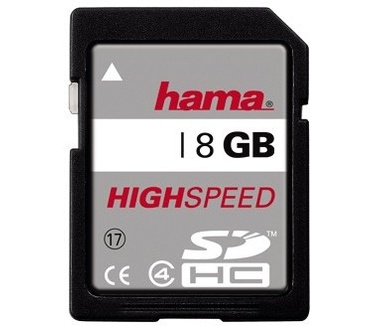 Hama HighSpeed SDHC Card 8 GB, Class 4