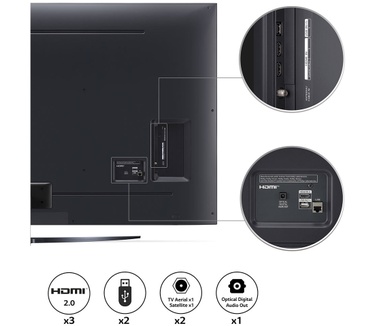 LG 50UQ91006LA Zwart