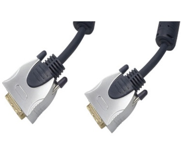 S-Conn 3m DVI-D Zilver, Zwart