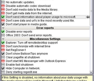 XP-Antispy 3.95 screenshot