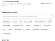 ChatGPT personalisatie