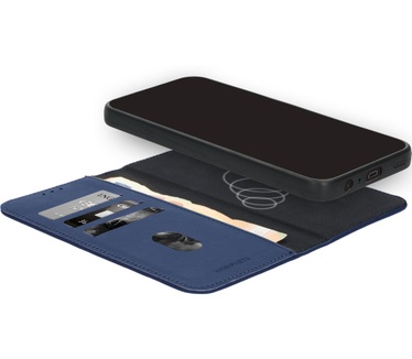 Mobiparts MagSafe geschikte 2 in 1 Wallet Case gemaakt van echt leer