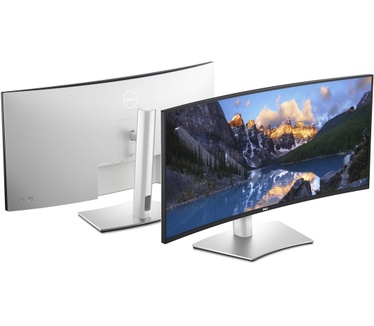 Dell UltraSharp U3824DW Zilver, Zwart