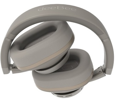 deeBee DeeBee Audio Pulse Black draadloze headset over-ear (Goud)