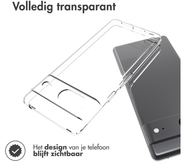 Accezz Clear Backcover Google Pixel 7 - Transparant